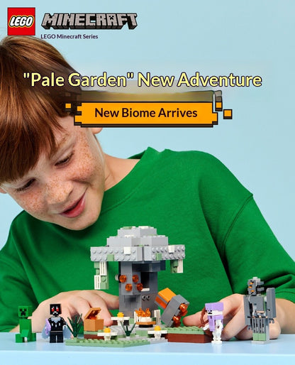 LEGO Minecraft série 21586 Jardim Pálido bloco de montar de brinquedo quebra-cabeça infantil de presente