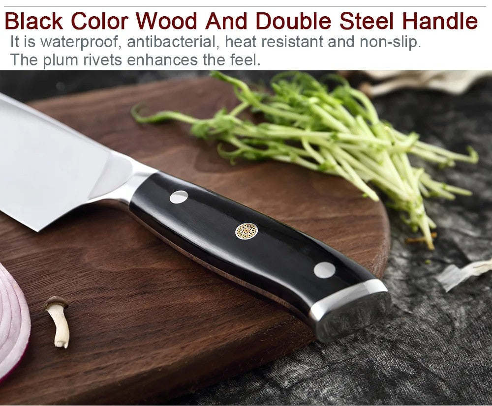 Conjunto de Facas de Cozinha XITUO Super Aço Alemão Faca do Chefe Faca Santoku Japonesa Faca Utilitária Cutelo Faca de Fatiar Descascar Nova Ferramenta de Culinária