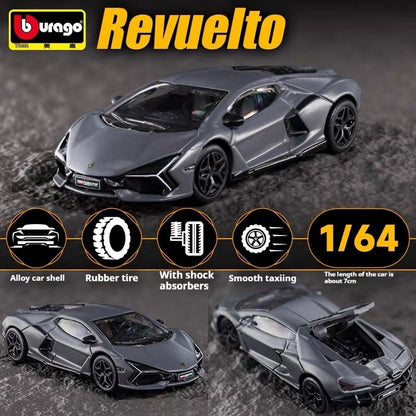 Liquidação Bburago Série 1:64 Ferrari Sp3 812c Lamborghini Bugatti Bolide Liga Miniatura Diecast Carros Brinquedos Presente para Crianças