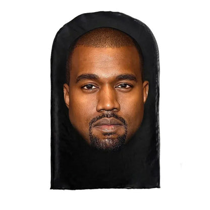 2Pcs 3D Printed Full Face Mask Realistic Celebrity Face Mask Props Costume for Party Supplies Cosplay Visual Men Women Headgear