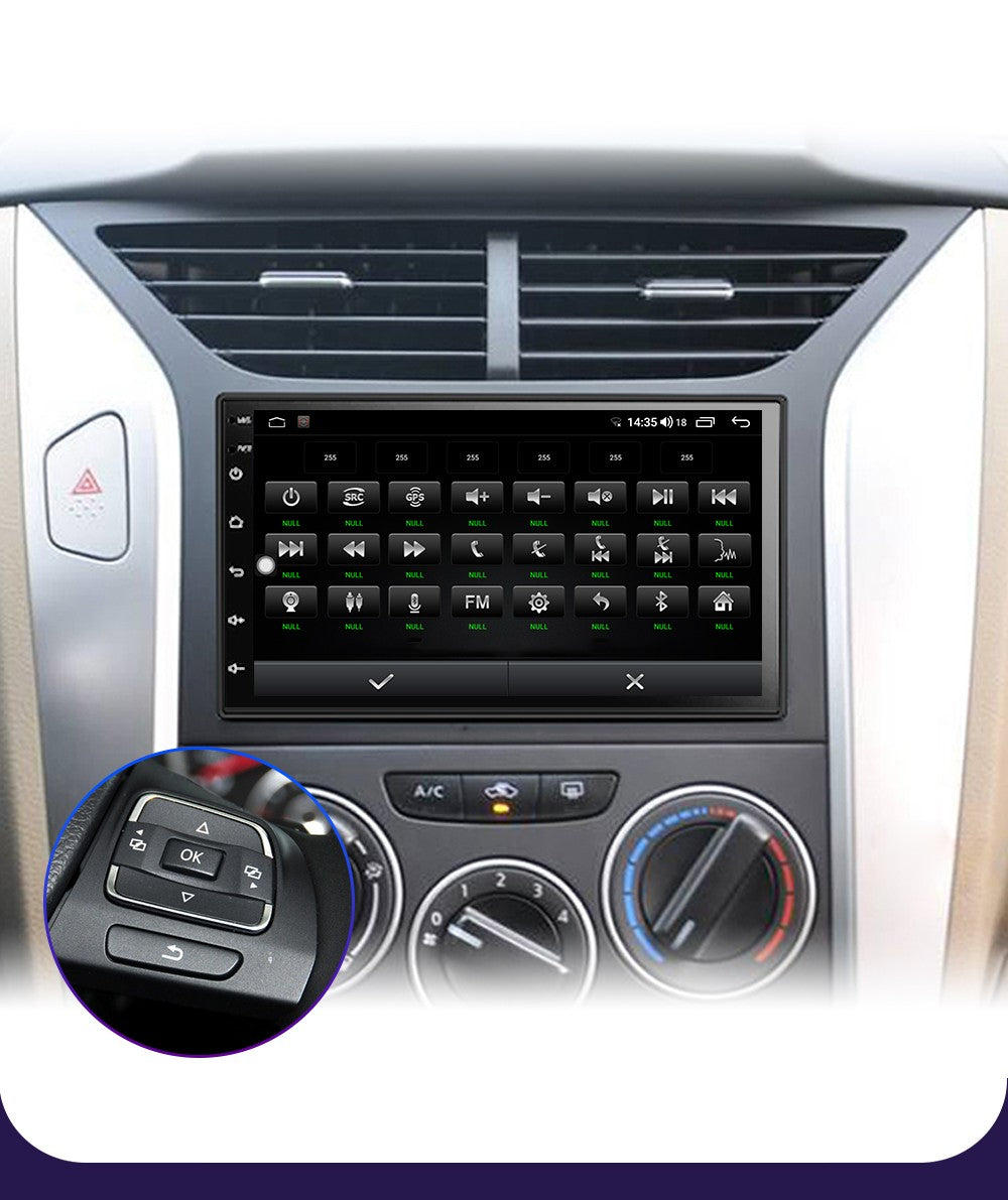 LEHX Universal 7 Inch 2 din Android 15 Car Radio 2.5D QLED Screen Car Multimedia Player Carplay Android Auto Stereo Autoradio