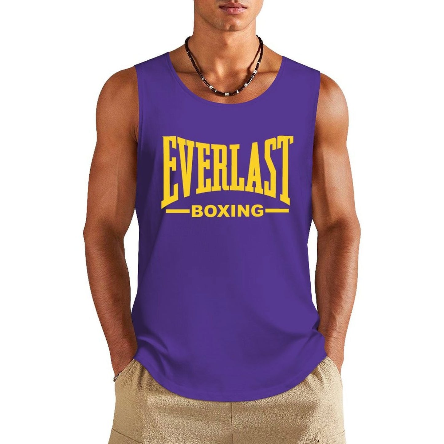 Outdoor Boxing Sports Men's Tank Tops Quick Dry Breathable Gym T-shirt Man Casual O-neck Sleeveless Shirts Fashion Fitness Vest