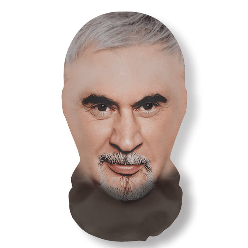 3D Printed Real Person Mask Funny 360 Degree Full Face Masks Cosplay Internet Celebrity Props Elastic Mesh Balaclava Headcovers