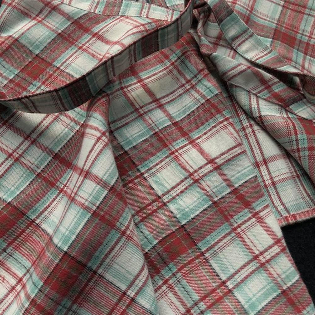 Hip Hop Irregular Men And Women Fake Shirt Hem Plaid Skirt  Y2k Streetwear Harajuku Vintage Sports Street Women Fart Curtain