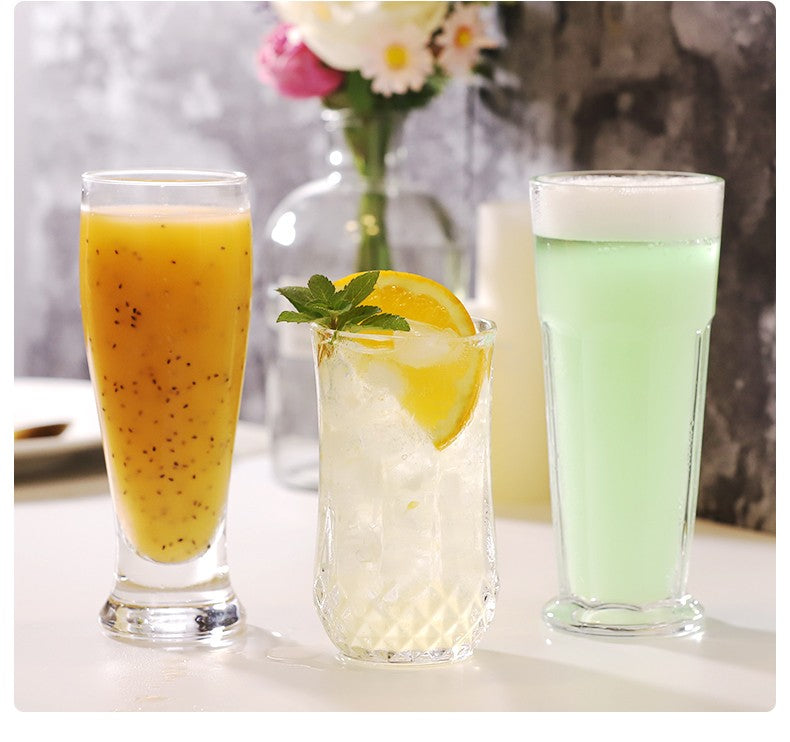 Copo Alto Criativo de Vidro Cristal Sem Chumbo Copo Collins para Bar para Água, Suco, Cerveja e Coquetel