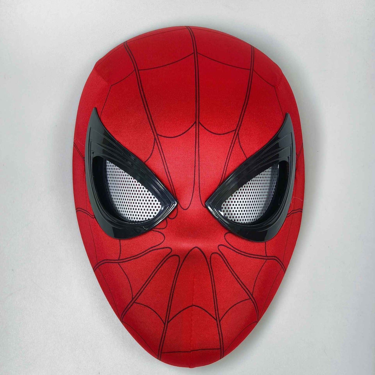 2026 Popular Breathable Spider Man Headset with Chin Operable Blink Touch Glowing Mask Miles Halloween Cosplay Boys Headgear Toy