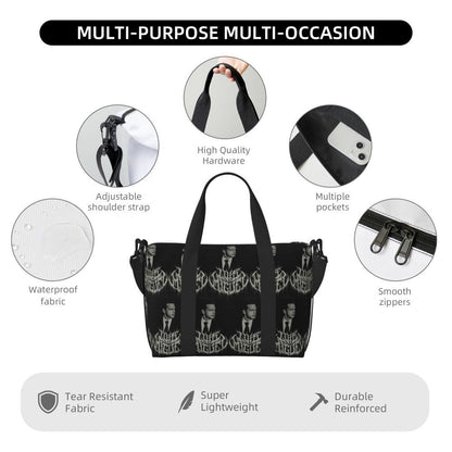 El Sol De Mexico Luis Miguel Beach Travel Bag Large Capacity Tote Bags for Gym Sport Women Shopping Duffle Shoulder Bag