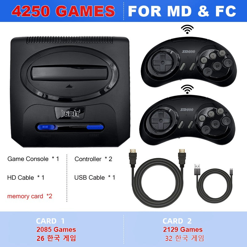 16BIT Segas-MD Video Game Console For Sega Mega Drive Genesis Dendy Console Support HD Output Retro Game Machine