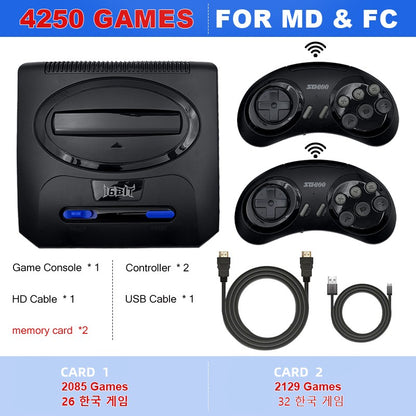 16BIT Segas-MD Video Game Console For Sega Mega Drive Genesis Dendy Console Support HD Output Retro Game Machine