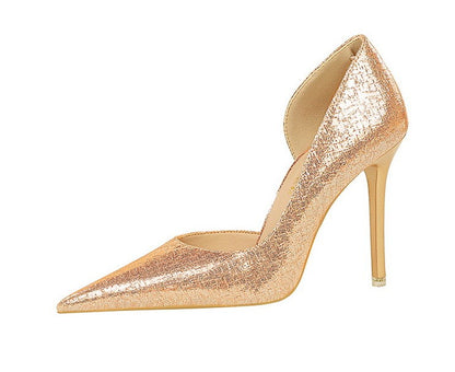 BIGTREE Shoes Sequin Cloth Women Pumps Fashion Wedding Shoes Luxury High Heels Women Shoes Stilettos Heels Sexy Party Shoes 2025