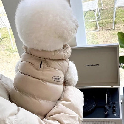 Roupas Sólidas de Cachorro da Moda Casaco de Cachorro Quente e Macio Colete de Inverno para Filhotes Jaqueta Impermeável para Gatos Fantasias de Estimação Suprimentos para Chihuahua