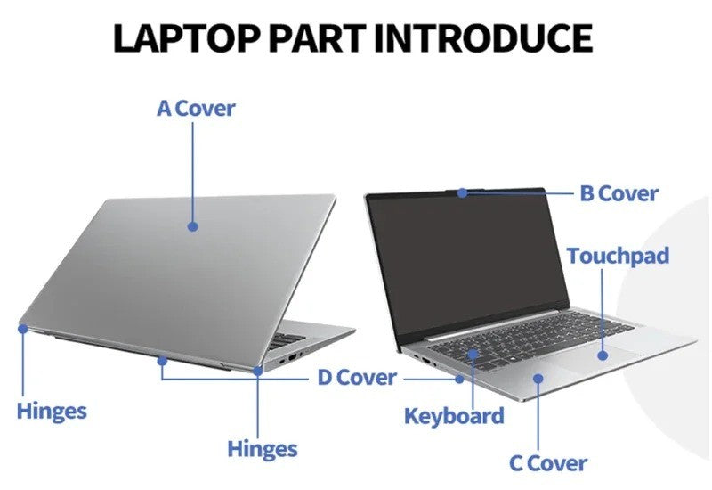 Novo Para ZenBook 14 UX425 UX425J UX425E U4700J Tampa Traseira LCD/Painel Frontal/Dobradiças/Apoio para as Mãos/Tampa Inferior Carcaça Completa