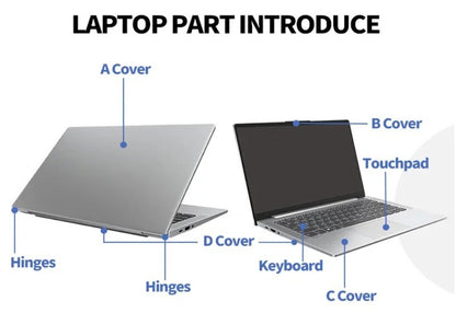 Novo Para ZenBook 14 UX425 UX425J UX425E U4700J Tampa Traseira LCD/Painel Frontal/Dobradiças/Apoio para as Mãos/Tampa Inferior Carcaça Completa