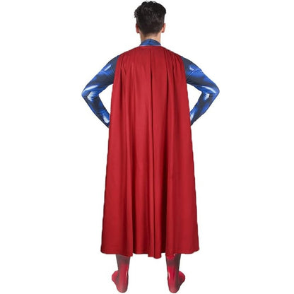 Classic Superman Adult Hero Costume Supergirl Bat Jumpsuit Adam Bodysuit for Halloween Cosplay Party Dress Up Outfits