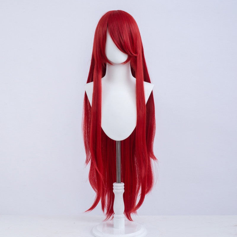 Halloween Cosplay Anime Party Fancy Wig Costume Wig 100cm Long Straight Heat Resistant Synthetic Hair Anime Colored Hair