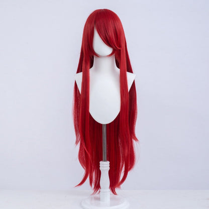 Halloween Cosplay Anime Party Fancy Wig Costume Wig 100cm Long Straight Heat Resistant Synthetic Hair Anime Colored Hair