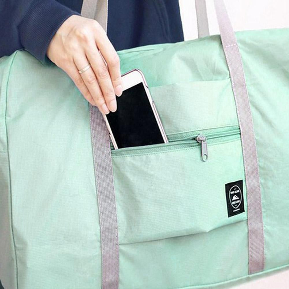 1pc Large Capacity Fashion Travel Bag Carry On Waterproof Foldable Travel Bags Gym Bag Multi-functional Clothes Storage Bag