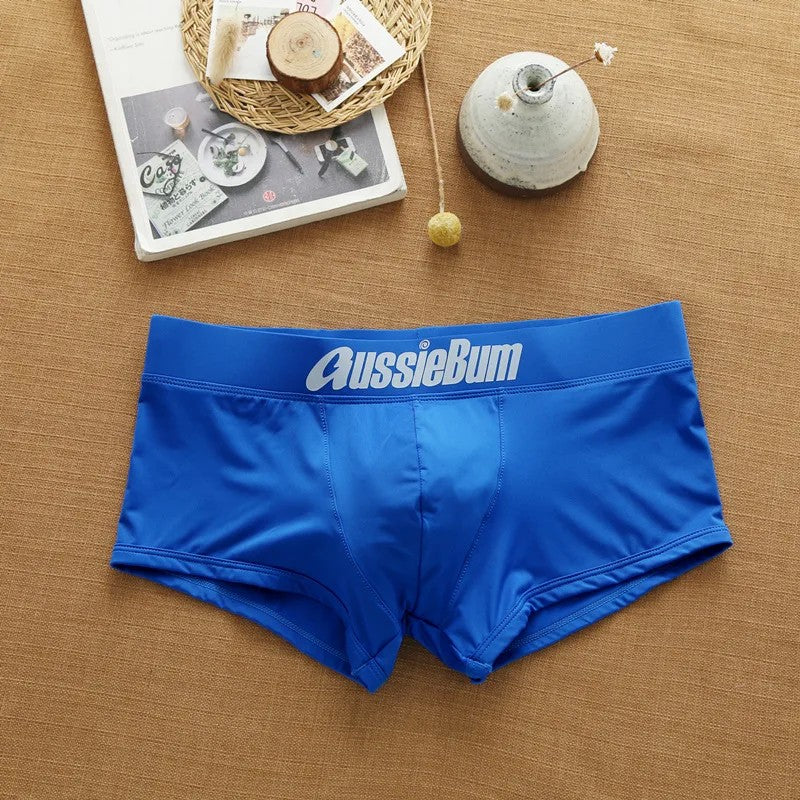 Men's underwear with milk silk comfortable sports boxer aussiebum-m218 bag