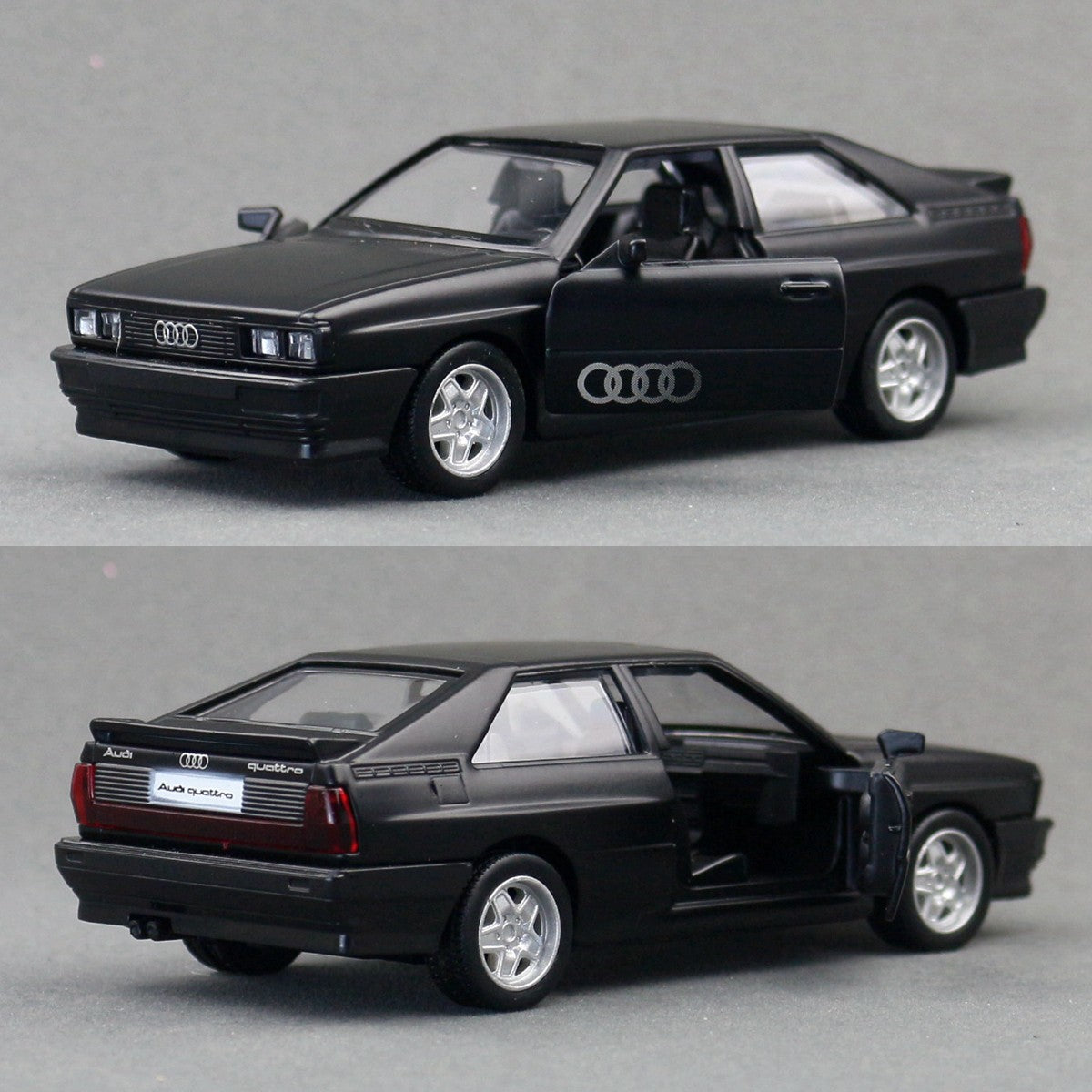 RMZ CiTY 1:36 Audi Quattro Carro Esportivo Clássico de Brinquedo Modelo de Metal Fundido Veículo de Corrida em Miniatura Coleção de Puxar para Trás Presente Para Crianças