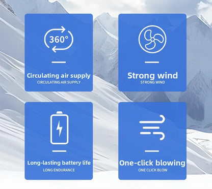 Summer Cooling Jacket Men's Hooded Fan Jacket Heat Resistant Fan Air Conditioner Clothes Breathable Outdoor Fishing Fan Workwear