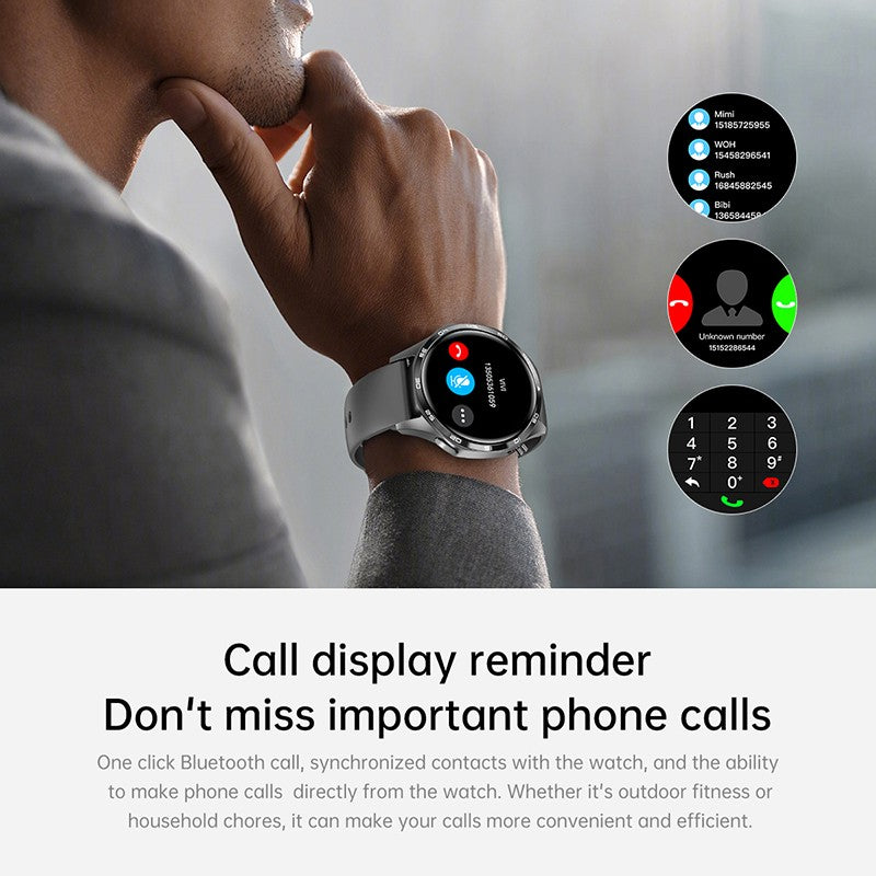 Xiaomi 2025 New GPS NFC Smart Watch Men 360*360 AMOLED Screen Heart rate Bluetooth Call IP67 Waterproof Man Smartwatch