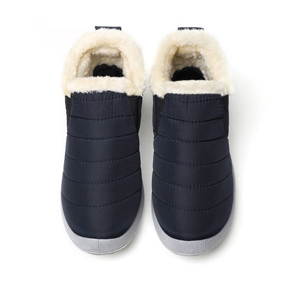 Women Boots Waterproof Winter Boots Fur Shoes Women Slip On Ankle Boots Snow Botas Mujer 2025 Winter Shoes Couple Short Boot