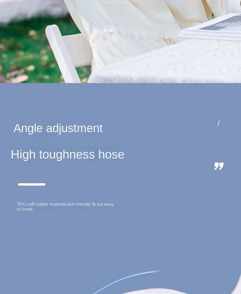 2025 Long endur New Mini Neck Mounted Fan Portable Bladeless Neck Rechargeable Air Cooler 3 Speed Mini Summer Sports Fan Outdoor