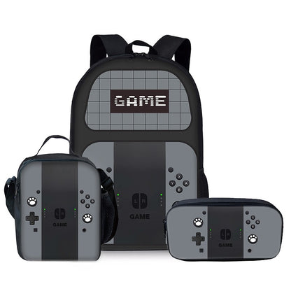 Mochilas Com Desenho De Console De Jogo, Kit De Três Peças, Para Meninos E Meninas, Melhores Presentes, Mochila Escolar Com Desenho Animado 3D Para Crianças