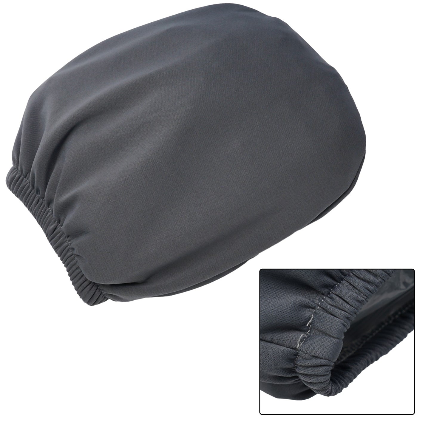 1Pcs Black Premium Cloth Headrest Cover For Car, Truck, SUV, Auto Universal Fit Interior Decorative Parts