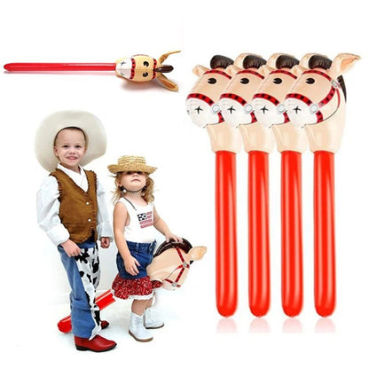 1pc Oversized Horse Balloon Cowboy Giant Horse Aluminum Film Balloon Farm Animal Horse Theme Birthday Party Decoration Kids Toys