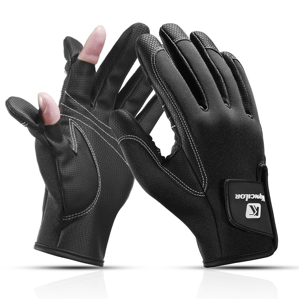 Luvas de Pesca Sem Dedos de Inverno para Homens Mulheres Luvas de Ciclismo Quentes à Prova de Vento com Tela Sensível ao Toque para Clima Frio