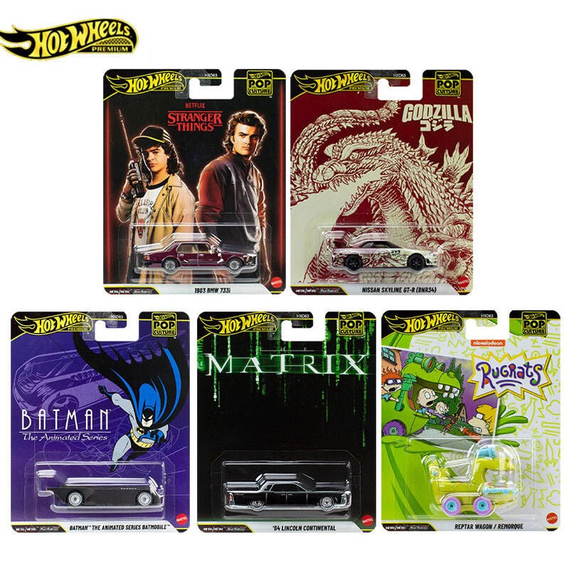 In Stock Hot Wheels Pop Culture Godzilla Skyline R34 Bmw Etc Collectible 1:64 Diecast Vehicle Model Cars GTR34 Models Boy Gifts