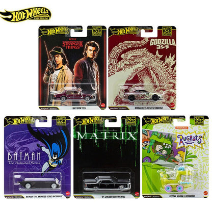 In Stock Hot Wheels Pop Culture Godzilla Skyline R34 Bmw Etc Collectible 1:64 Diecast Vehicle Model Cars GTR34 Models Boy Gifts