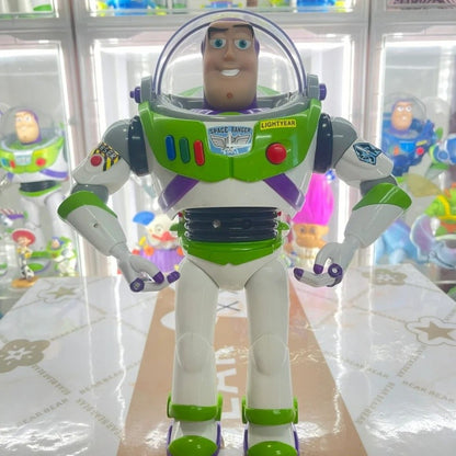 Novo e Genuíno Disney Toy Story Buzz Lightyear Nave Espacial Som Boneco Modelo 33cm Coleção de Mesa Action Figure Brinquedo Presente para Crianças