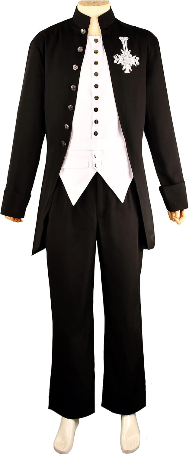 Fulujiacos Ghost Cosplay Costume Alpha and Omega Papa Emeritus Cosplay Costume uniform Suit Halloween Stage Show Roleplay Men