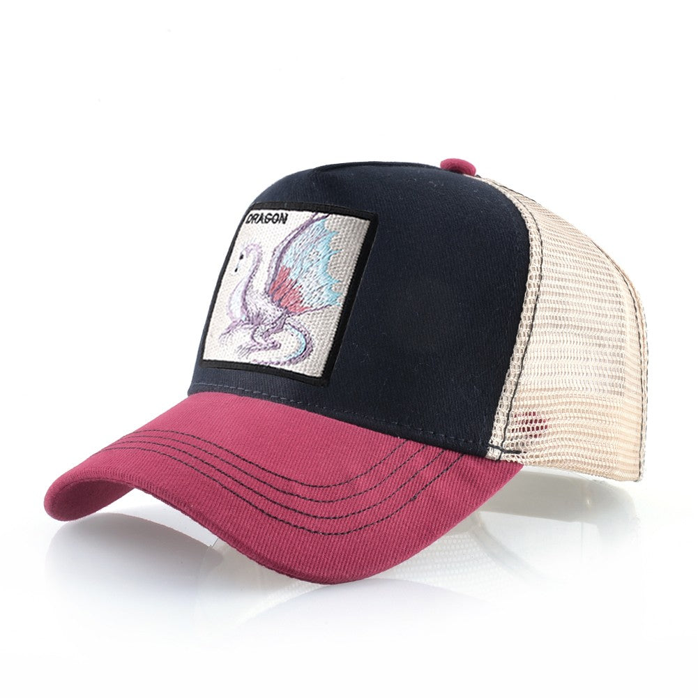TQMSMY Boné de Beisebol Bordado com Dragão Masculino, Chapéus Casuais para Exteriores com Viseira, Bonés Trucker Snapback Femininos, Unissex Hip Hop Drake Bones