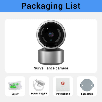 New Tuya IP Camera 5MP Wifi Video Surveillance Cameras HD Night VIsion Two Way Audio Auto Tracking Cloud Smart Home Camera