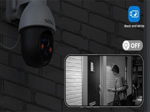 AOSU 3MP PTZ Solar Security Camera 5000mAh Battery Wireless 2.4Ghz WIFI Camera PIR AI Detection 2-Way Audio Outdoor CCTV Camera