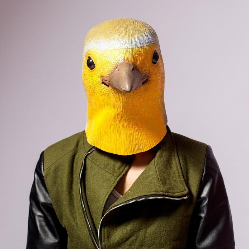 Halloween Costume Yellow Duck Head Party Animal Mask Cosplay Prop Latex Masks Green Fish Mask Funny Duck Bill Realistic Masks