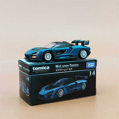 TOMY Mitsubishis JDM Lancer Evo X Carros de liga leve e veículos de brinquedo Modelo de carro em miniatura em escala para crianças