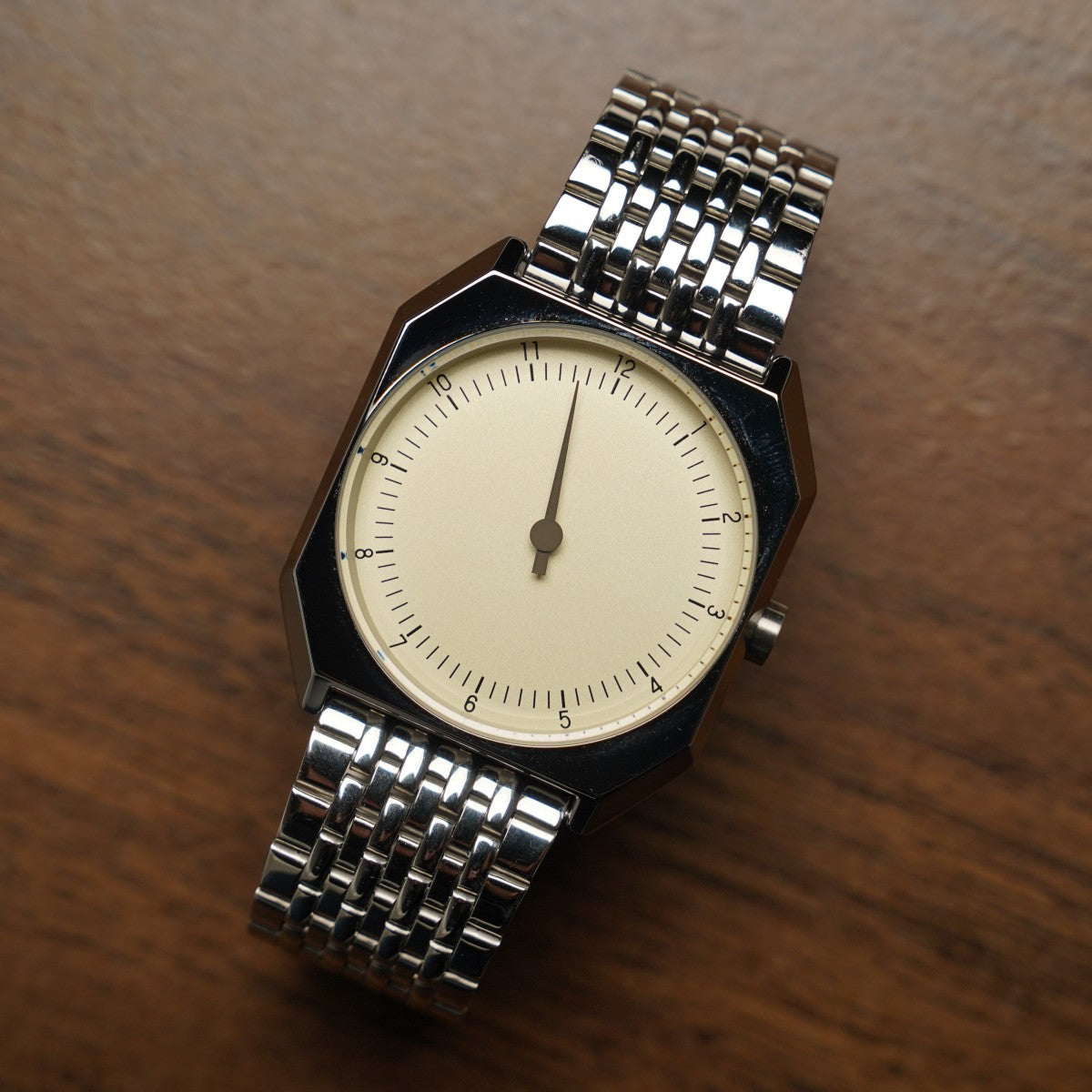 SKU Retro One Pointer Watch for Men - Vintage Style Square Quartz Watch Unique Design Fashion Wristwatch for man men alloy watch