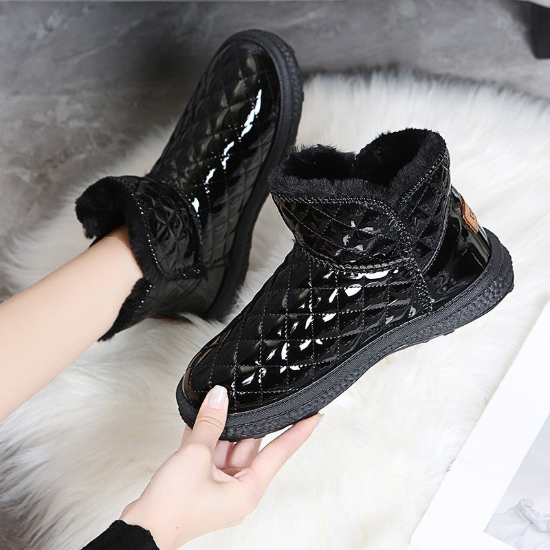 Women's snow boots winter warm plush boots women's  winter casual shoes women's ankle boots platform shoes