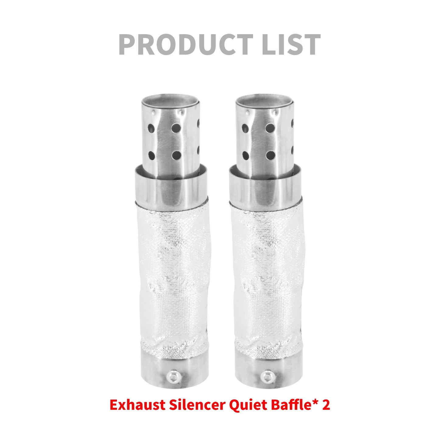 Motorcycle 38-48mm Quiet Baffle Exhaust Pipe Muffler Universal For Harley Sportster XL XR Touring FLHR Dyna Softail FL