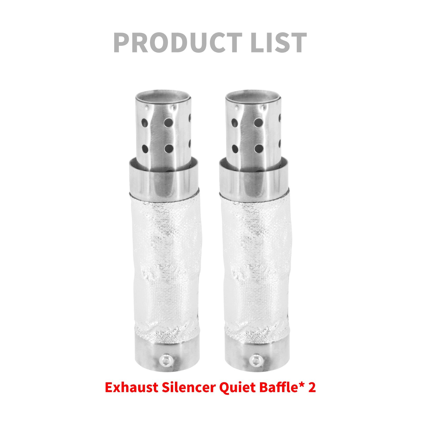 Motorcycle 38-48mm Quiet Baffle Exhaust Pipe Muffler Universal For Harley Sportster XL XR Touring FLHR Dyna Softail FL