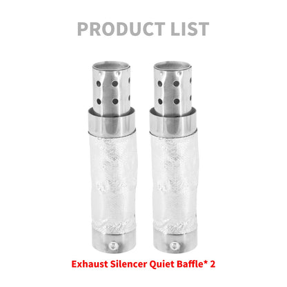 Motorcycle 38-48mm Quiet Baffle Exhaust Pipe Muffler Universal For Harley Sportster XL XR Touring FLHR Dyna Softail FL