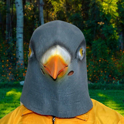 Pigeon Mask Funny Animal Cosplay Costume Latex Bird Head Mask Halloween Prank Prop Bar Club Rave Party Supplies Dove Mask
