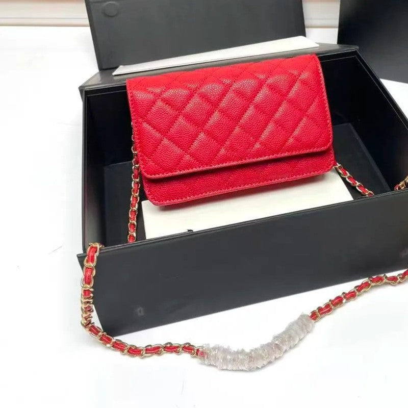 Luxury Designer Shoulder Bag Handbag Fashion Ladies Commuter Versatile Small Square Bags Women Metal Chain Classic Mini Clutches