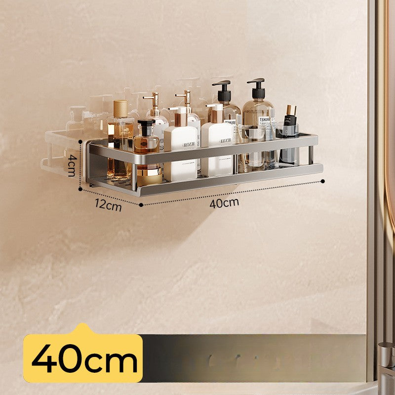 Toilet storage rack, non perforated washbasin, light luxury bathroom, wall mounted toilet, toilet wall storage rack