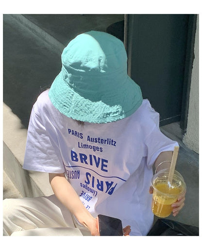 Korean style Hat Women's Summer Face Slimming Sunshade Hat Casual Cotton bucket Cap ????? ?? ?????? ???????