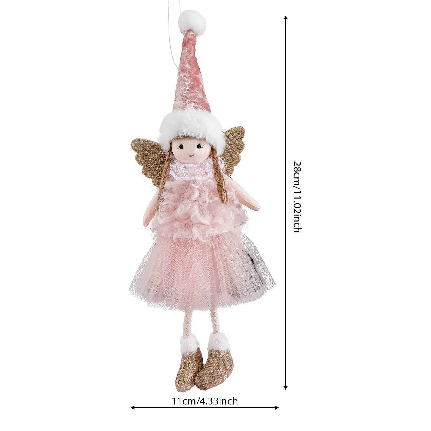 2024 New Year Gift Cute Christmas Angel Doll Xmas Tree Ornament Noel Deco Christmas Decoration for Home Natal Navidad 2023 Decor
